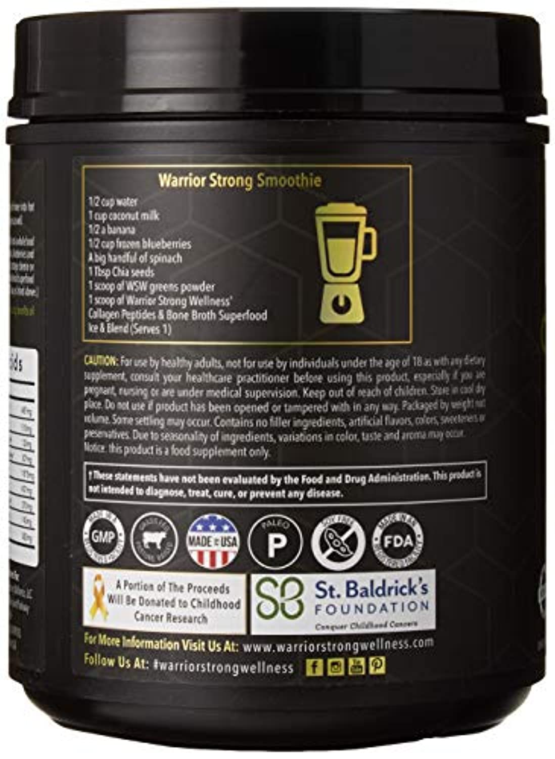 Collagen Peptides & Bone Broth, Pure Grass-Fed Hydrolyzed Collagen Powder Boost for Healthy Skin, Nails, Hair, Joints, Muscles - Eco Trade Company