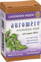 Ayurvedic Bar Soap Lavender-Neem - All Natural Handmade and Eco-friendly Bar Soap for Sensitive Skin - 2.75 oz (2 Pack) - Eco Trade Company