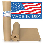 Brown Kraft Paper Roll - 18" x 1,200" (100') Made in The USA - Ideal for Packing, Moving, Gift Wrapping, Postal, Shipping, Parcel, Wall Art, Crafts - Eco Trade Company