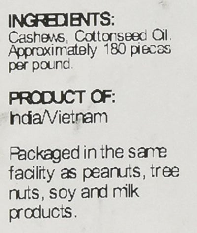 Sincerely Nuts – Whole Cashews Roasted and Unsalted - Eco Trade Company