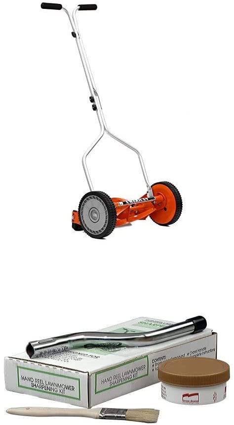 14-Inch 4-Blade Push Reel Lawn Mower