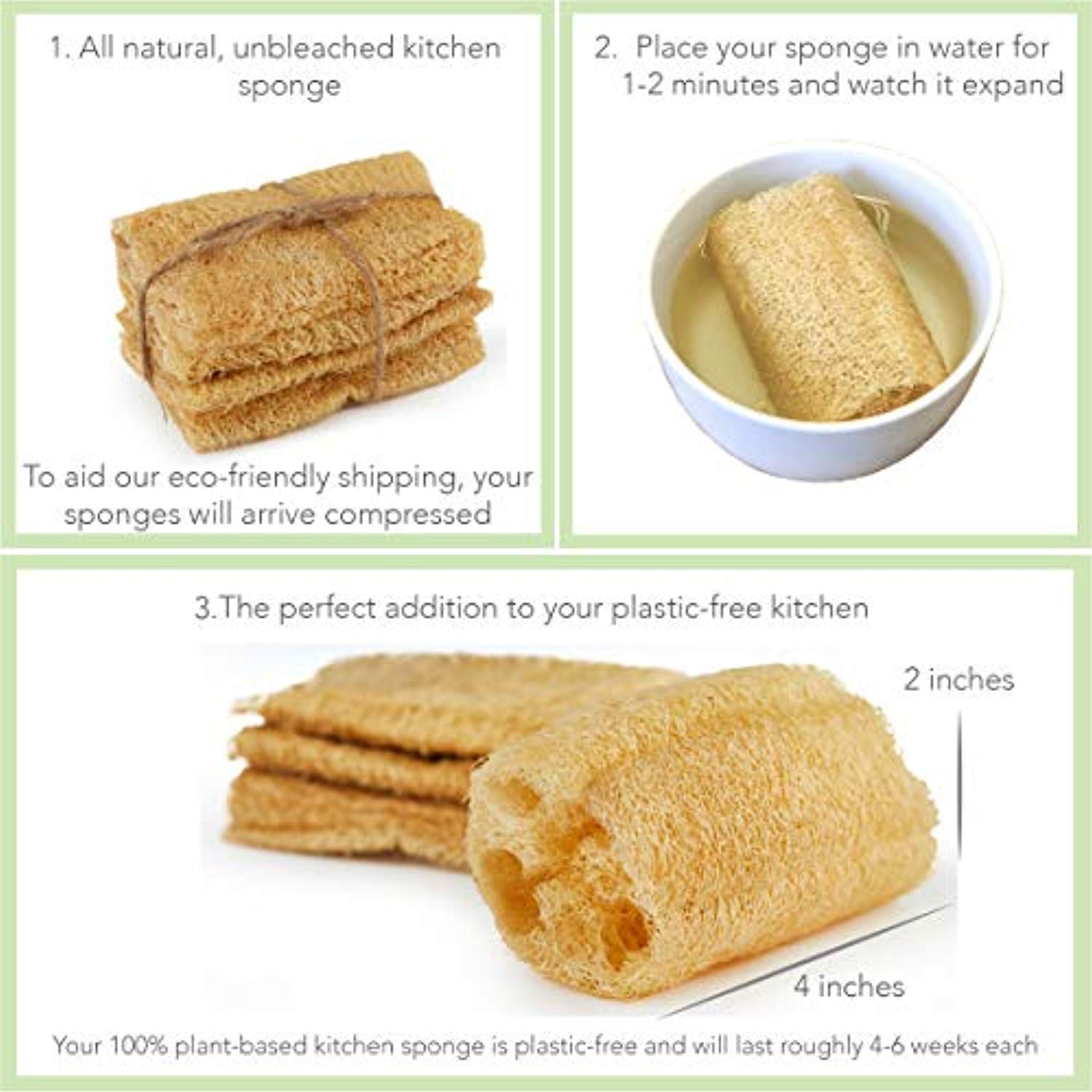 Eco-Friendly Kitchen Washing Up Sponge - Eco Trade Company