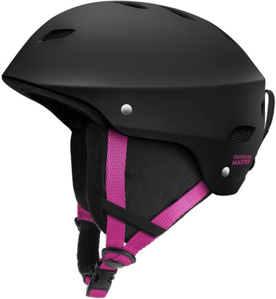 black and pink snowboard helmet Ski Helmet