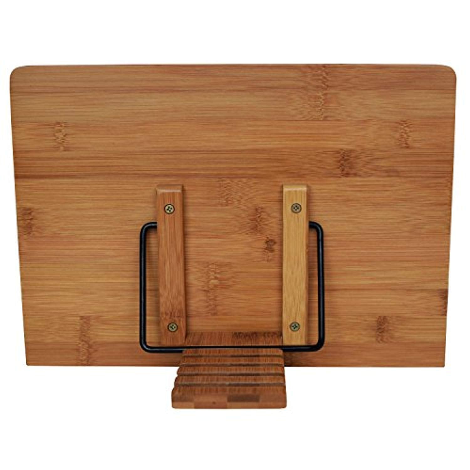 Bamboo Book Stand Cookbook Holder Book Rest Reading Stands Tablet Holders - Eco Trade Company