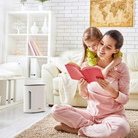 3-in-1 Air Purifier - True HEPA Filter & UV-C Sanitizer Cleans Air, Helps Alleviate Allergies, Eliminates Germs, Removes Pet Hair, Smoke & More - Eco Trade Company