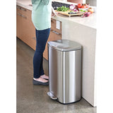 Stainless Steel Step Trash Can with Odor Control System, Pedal Garbage Bin for Kitchen, Office, Home - Silent and Gentle Open and Close - Eco Trade Company
