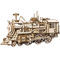 3D Wooden Puzzle-Self Propelled Mechanical Model Train - Eco Trade Company