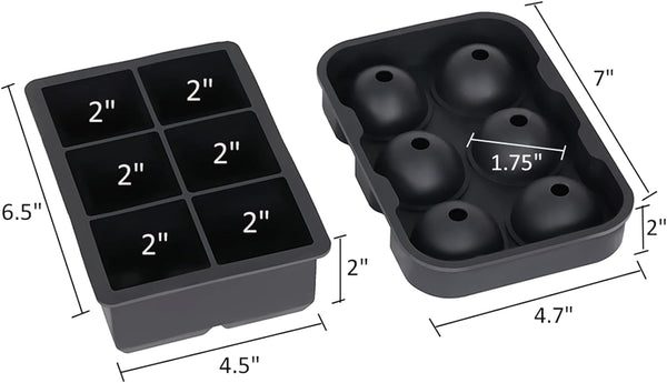 4-Set Silicone Giant Ice Mold Ice Cube Tray BPA-Free for Scotch Whiskey  Cocktail, Pack - Kroger