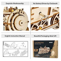 3D Wooden Puzzle-Self Propelled Mechanical Model Train - Eco Trade Company