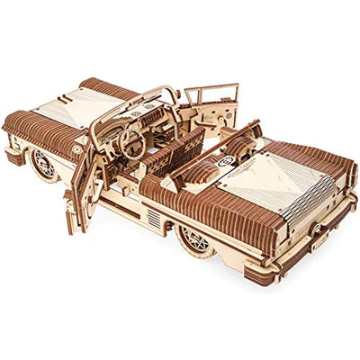 Dream Cabriolet VM-05 Mechanical Model Kit, Wooden 3D Car Puzzle for Self Assembling - Eco Trade Company