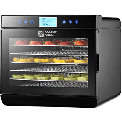 Food Dehydrator - Digital Timer, Temperature Control, Dryer for Jerky, Herb, Meat, Beef, Fruit and Vegetables, 7 Stainless Steel trays - Eco Trade Company