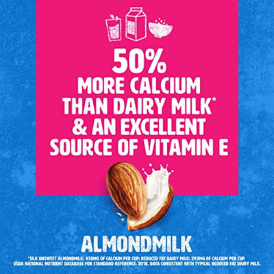 Almond Milk, Unsweetened, Dairy-Free, Vegan, Non-GMO, 1 Quart, Pack of 6 - Eco Trade Company