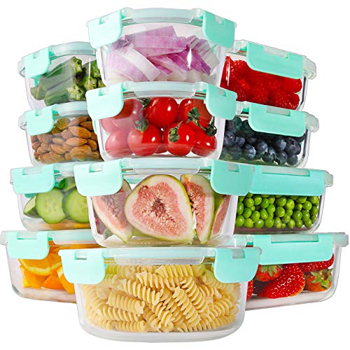 Glass Meal Prep Containers 3 Compartment - Bento Box Containers