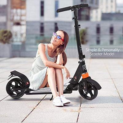 Kids,Adult Scooter with 3 Seconds Easy-Folding System, 220lb Folding Adjustable Scooter with Rear Brake and 200mm Large Wheels - Eco Trade Company