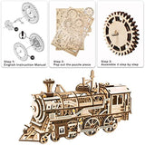 3D Wooden Puzzle-Self Propelled Mechanical Model Train - Eco Trade Company