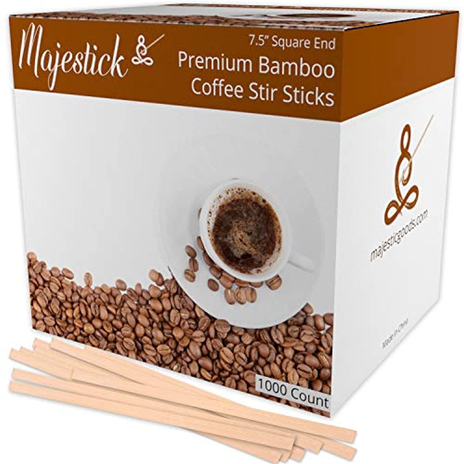 Bamboo Wooden Coffee Stir Sticks 1000 per Box - Eco Trade Company