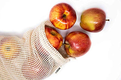 Ecoture Eco Friendly Reusable Produce Bags in Mesh and Muslin for Fruit and Vegetable - Eco Trade Company