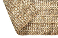 Jute Area Rug Hand Woven by Skilled Artisans, 100% Natural - Eco Trade Company