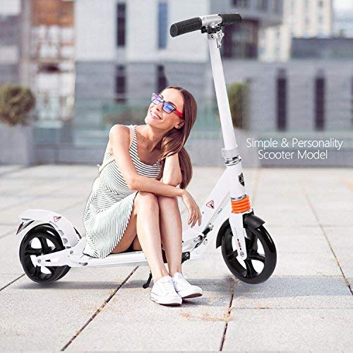 Kids,Adult Scooter with 3 Seconds Easy-Folding System, 220lb Folding Adjustable Scooter with Rear Brake and 200mm Large Wheels - Eco Trade Company