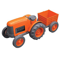 Green Toys Tractor Vehicle, Orange Made from 100% Recycled Plastic, No BPA, phthalates, PVC, or External Coatings - Eco Trade Company