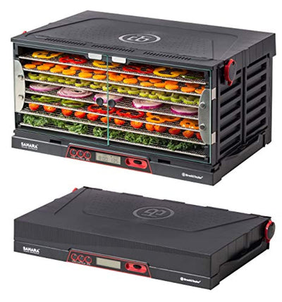 Folding Food Dehydrator, Beef Jerky, Fruit Leather, Vegetable Dryer (Stainless Steel Shelves) - Eco Trade Company