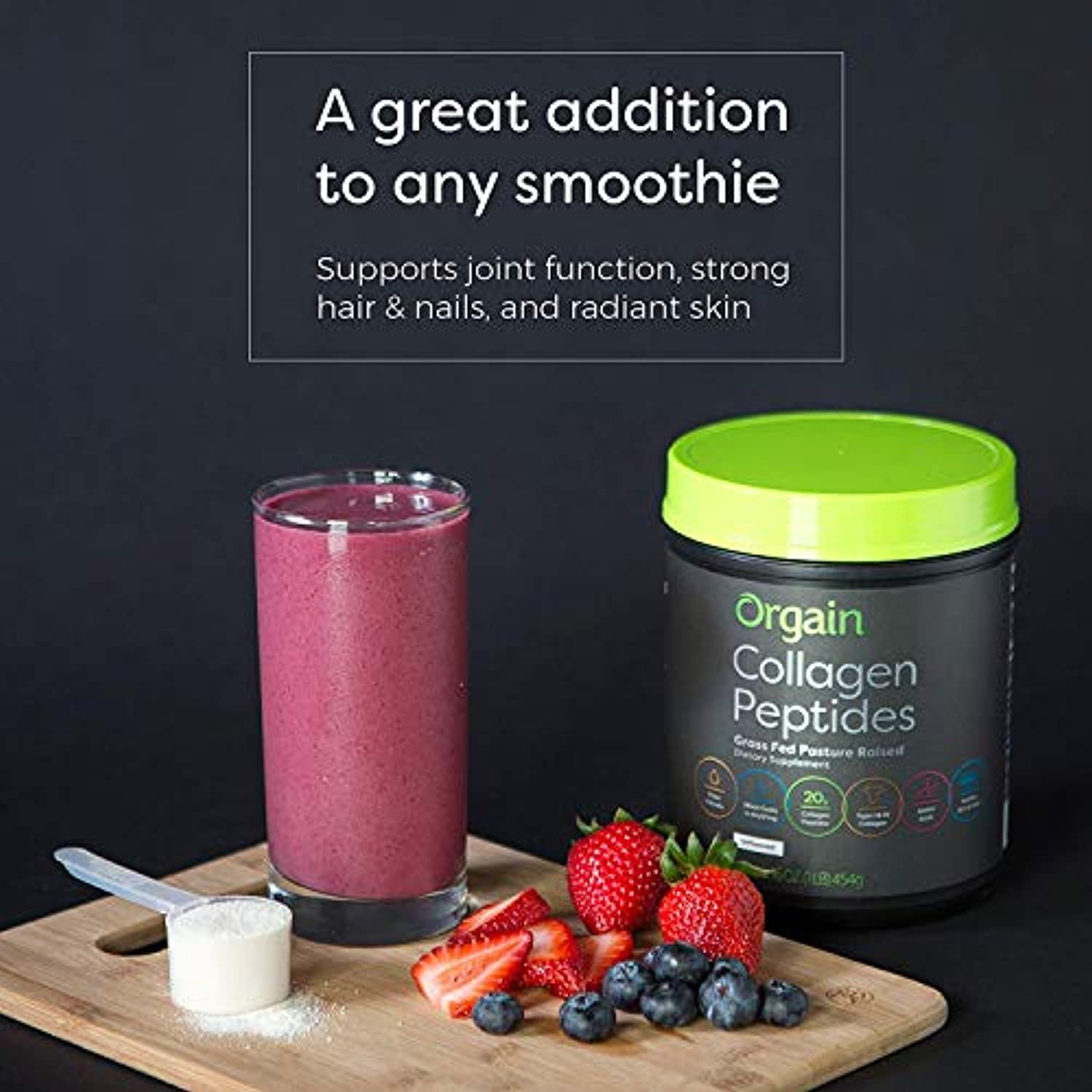Orgain Grass Fed Hydrolyzed Collagen Peptides Protein Powder - Eco Trade Company