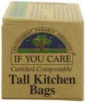 100% Certified Compostable Tall Kitchen Bags Made from Potato Starch, 13 gal, 12 Count - Eco Trade Company