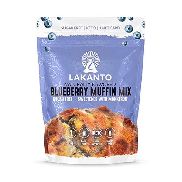 Lakanto Sugar-Free Blueberry Muffin Mix, Low-Carb, Gluten-Free Baking with Monkfruit Sweetener - Eco Trade Company