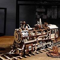 3D Wooden Puzzle-Self Propelled Mechanical Model Train - Eco Trade Company