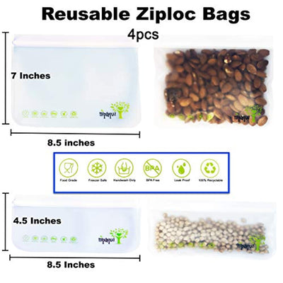 17 PCS Zero Waste ECO Friendly Gift: Reusable Food Storage Bags, Reusable Beeswax Wrap, Mesh Bags, Reusable Straws - Eco Trade Company