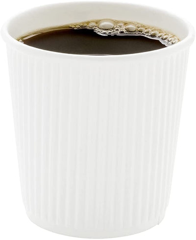 500-CT 4 oz Hot Beverage Cups Eco-Friendly Recyclable Paper - Insulated - Wholesale Takeout Coffee Cup - Eco Trade Company
