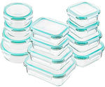 Glass Food Storage Containers with Lids, 24 Pcs Glass Meal Prep Containers, Airtight Glass Bento Boxes, BPA-Free & FDA Approved & Leak Proof - Eco Trade Company