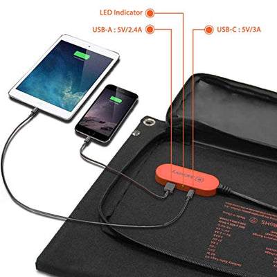 Jackery SolarSaga 60W Solar Panel for Explorer 160/240/500 and HLS290 as Portable Solar Generator, Portable Foldable Solar Charger for Summer Camping - Eco Trade Company