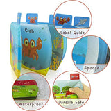 Baby Bath Books, Waterproof Nontoxic Fabric Soft Baby Bath Toys Early Education Activity for Toddler, Infants and Kids - Pack of 6 - Eco Trade Company