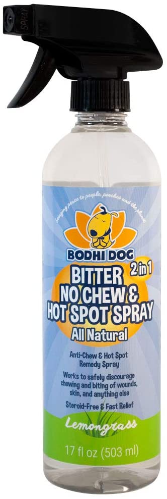 Dog New Bitter 2 in 1 No Chew & Hot Spot Spray | All Natural Anti-Chew Remedy | Safe for Skin, Wounds, Anything Else | Made in USA - Eco Trade Company