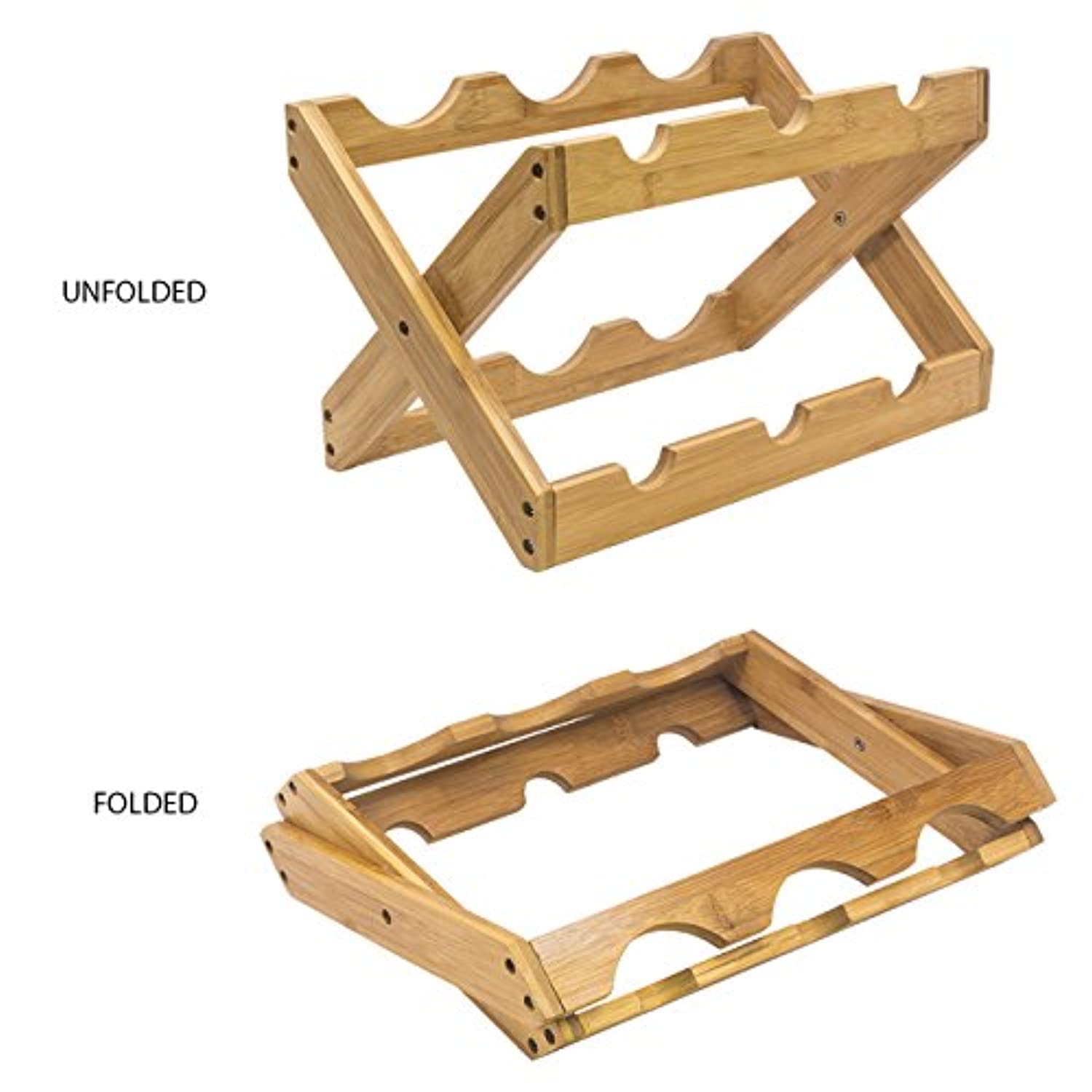 Foldable Countertop Wine Rack 6-Bottles - Eco Trade Company