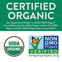 Organic ACAI Powder (Freeze-Dried) Resealable Kraft Bag 100% Raw Antioxidant Superfood Berry From Brazil - Eco Trade Company