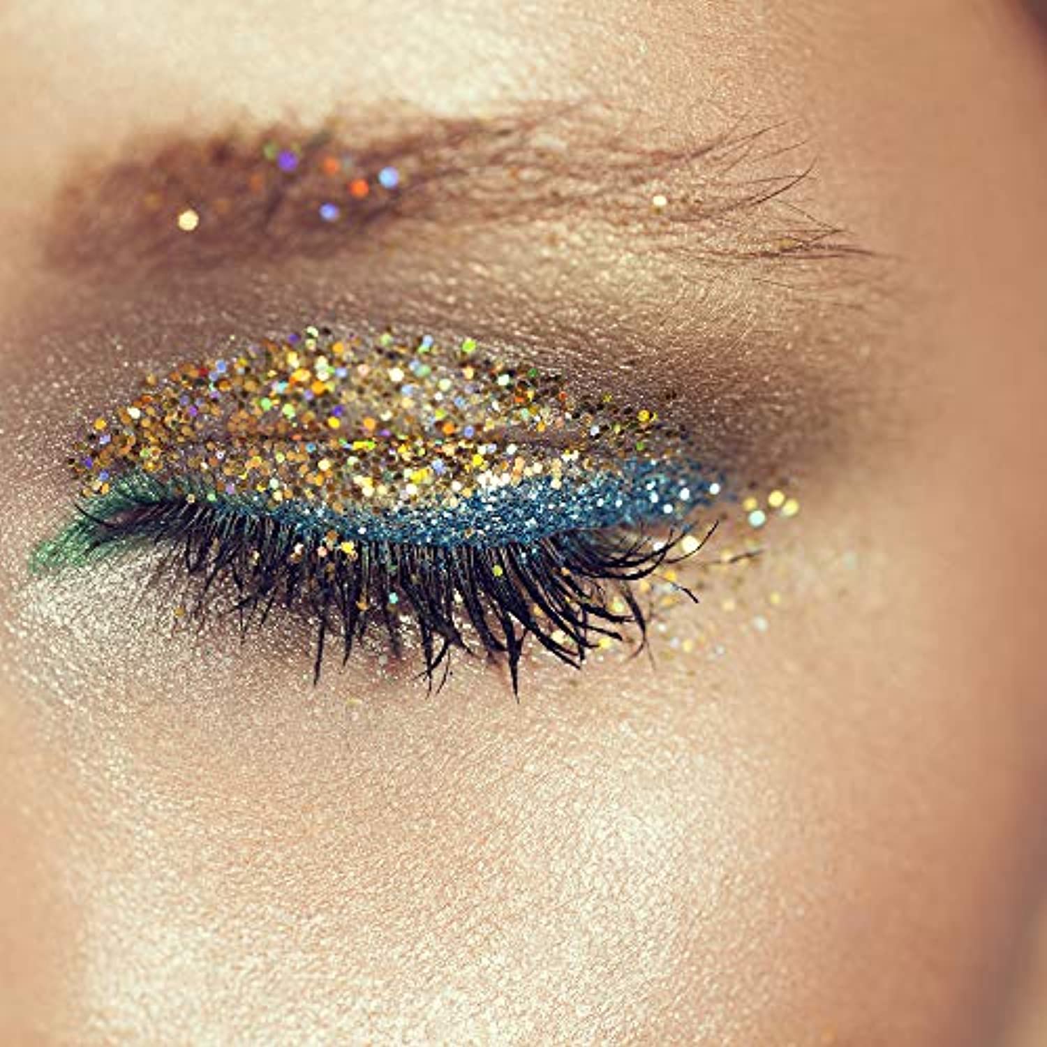 Eco Friendly Biodegradable Glitter 100g / 3.5oz Safe Vegan for Face, Eyeshadow, Body, Hair, Nail and Makeup, 1/8" 0.125" 3mm - Silver Holographic - Eco Trade Company