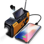 Emergency Solar Hand Crank Portable Radio Household Outdoor Emergency with AM/FM, LED Flashlight, Lamp, 2000mAh Power Bank USB Charger, SOS Alarm - Eco Trade Company