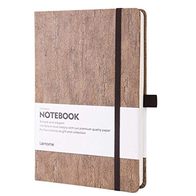 Eco-Friendly Natural Cork Hardcover Writing Notebook with Pen Loop & Premium Thick Paper + Page Dividers Gifts, A5 (5x8) Bound Notebook - Eco Trade Company