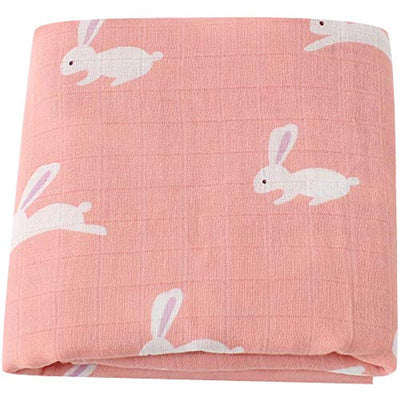 Muslin Swaddle Blankets Girls, 70% Bamboo 30% Cotton - Eco Trade Company