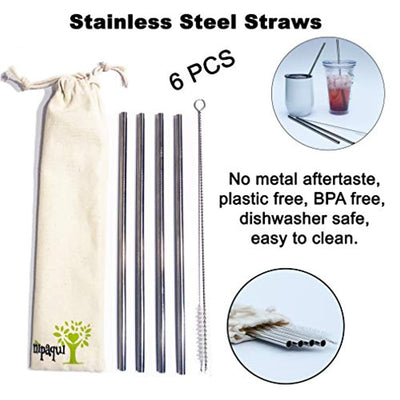 17 PCS Zero Waste ECO Friendly Gift: Reusable Food Storage Bags, Reusable Beeswax Wrap, Mesh Bags, Reusable Straws - Eco Trade Company