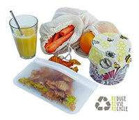 17 PCS Zero Waste ECO Friendly Gift: Reusable Food Storage Bags, Reusable Beeswax Wrap, Mesh Bags, Reusable Straws - Eco Trade Company