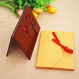 Handmade Walnut Wood Love Greeting Card - Eco Trade Company
