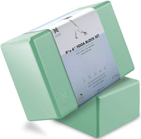 Premium Yoga Block Set of 2, 4 Inch Thick Foam Brick - Eco Trade Company