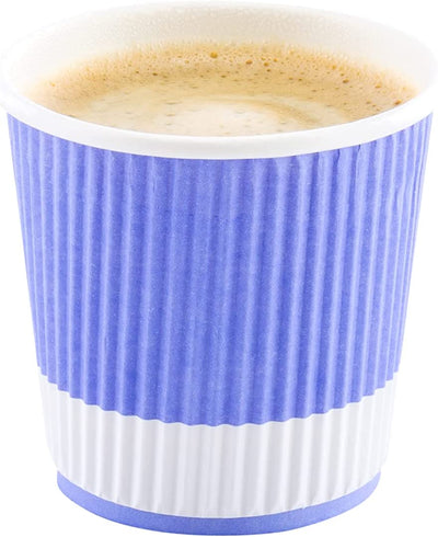 500-CT 4 oz Hot Beverage Cups Eco-Friendly Recyclable Paper - Insulated - Wholesale Takeout Coffee Cup - Eco Trade Company