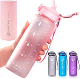 32 oz Water Bottle with Time Marker | BPA Free | Leak Proof - Eco Trade Company