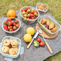 Glass Food Storage Containers with Lids, 24 Pcs Glass Meal Prep Containers, Airtight Glass Bento Boxes, BPA-Free & FDA Approved & Leak Proof - Eco Trade Company