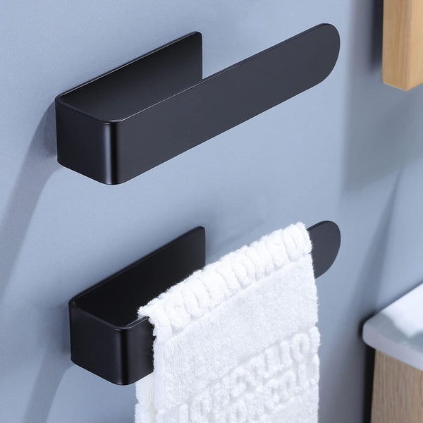 Hand Towel Holder - Self Adhesive Bathroom Towel Bar Stick on Wall, 304  Stainless Steel - 2 Pcs