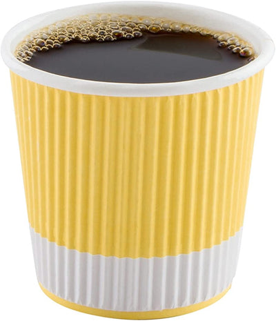 500-CT 4 oz Hot Beverage Cups Eco-Friendly Recyclable Paper - Insulated - Wholesale Takeout Coffee Cup - Eco Trade Company